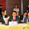 Đoàn đại biểu Việt Nam tham dự hội nghị. (Ảnh: Nguyễn Khang/TTXVN)