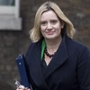 Bộ trưởng Nội vụ Anh Amber Rudd tại thủ đô London, Anh ngày 1/11. (Nguồn: EPA/TTXVN)