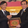 Thủ tướng Thái Lan Prayut Chan-ocha tiếp Đại sứ đặc mệnh toàn quyền Việt Nam Nguyễn Tất Thành. (Ảnh: Sơn Nam/Vietnam+)