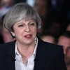 Thủ tướng Anh Theresa May tại cuộc vận động tranh cử ở Bradford, Tây Yorkshire ngày 5/6. (Nguồn: AFP/TTXVN)