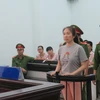 Bị cáo Nguyễn Ngọc Như Quỳnh tại phiên tòa. (Ảnh: Tiên Minh/TTXVN)