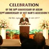 Thủ tướng Nguyễn Xuân Phúc phát biểu tại lễ kỷ niệm .(Ảnh: Thống Nhất/TTXVN)