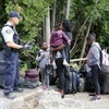 Lực lượng biên phòng Canada tiếp nhận người tị nạn Haiti. (Nguồn: Reuters)
