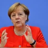 Thủ tướng Angela Merkel tại cuộc họp báo ở Berlin ngày 29/8. (Nguồn: AFP/TTXVN)