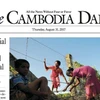 Bìa trang báo The Cambodia Daily. (Nguồn: Al Jazeera)