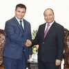 Thủ tướng Nguyễn Xuân Phúc tiếp Bộ trưởng Bộ Ngoại giao Ukraine Pavlo Klimkin đang thăm chính thức Việt Nam. (Ảnh: Thống Nhất/TTXVN)