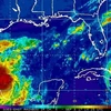 Bão Katia (bên trái) mạnh cấp độ 2, đang ở Vịnh Mexico. (Nguồn: NOAA)