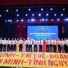 Ban Chấp hành nhiệm kỳ 2017-2022 ra mắt Đại hội. (Ảnh: Thành Đạt/TTXVN)