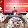 Chủ tịch Quốc hội Nguyễn Thị Kim Ngân đến thăm và làm việc với Kiểm toán Nhà nước. (Ảnh: Trọng Đức/TTXVN)