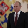 Tổng thống Nga Vladimir Putin tại buổi lễ trình Quốc thư. (Nguồn: AFP)