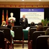 Đại sứ Australia tại Việt Nam Craig Chittick phát động Cuộc thi thiết kế logo nhân kỷ niệm 45 năm ngày thiết lập quan hệ ngoại giao giữa Australia và Việt Nam. (Ảnh: PV/Vietnam+)