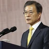 Tổng thống Hàn Quốc Moon Jae-in phát biểu tại thủ đô Seoul ngày 26/9. (Nguồn: Yonhap/TTXVN)
