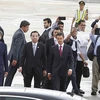 Tổng thống Mexico Enrique Peña Nieto ở sân bay Đà Nẵng, sáng 9/11. (Nguồn: TTXVN)