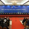 Hình ảnh phiên toàn thể đối thoại giữa lãnh đạo APEC với ABAC