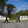 Lính biên phòng Nga tuần tra tại khu vực biên giới với Triều Tiên. (Nguồn; TASS)