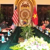 Phó Thủ tướng, Bộ trưởng Ngoại giao Phạm Bình Minh đón và hội đàm với Bộ trưởng Ngoại giao Liberia Marjon Vashti Kamara. (Ảnh: Nguyễn Khang/TTXVN)