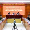 Thủ tướng Nguyễn Xuân Phúc chủ trì Hội nghị trực tuyến ứng phó với bão số 16 ( bãoTembin). (Ảnh: An Đăng/TTXVN)