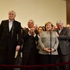 Chủ tịch đảng CDU - Thủ tướng Angela Merkel (thứ 3, phải) và nhà lãnh đạo đảng CSU Horst Seehofer (thứ 2, trái) sau một cuộc họp tại Berlin ngày 19/11. (Nguồn: AFP/TTXVN)