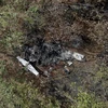 Mảnh vỡ máy bay rơi tại Guanacaste, Costa Rica ngày 1/1/2018. (Nguồn: THX/TTXVN)