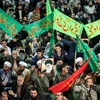 Người dân tuần hành ủng hộ Chính phủ tại Tehran, Iran ngày 30/12/2017. (Nguồn: AFP/TTXVN)