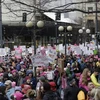 Đoàn người tuần hành ở Seattle, Washingto, ngày 20/1. (Nguồn: AFP)