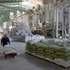 Kho chứa lúa, gạo có sức chứa 40.000 tấn của Vinafood 2 tại xã Xuân Hiệp, huyện Trà Ôn, Vĩnh Long. (Ảnh: Đình Huệ/TTXVN)