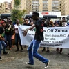 Người biểu tình ủng hộ Tổng thống Zuma. (Nguồn: timeslive.co.za)