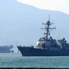 Hình ảnh đội tàu sân bay USS Carl Vinson vào Vịnh Đà Nẵng