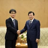 Phó Thủ tướng Trịnh Đình Dũng đã tiếp Giám đốc JBIC, ông Kazuhisa Yumikura. (Nguồn: chinhphu.vn)
