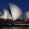 Nhà hát Opera Sydney trong Giờ Trái Đất. (Nguồn: AFP)