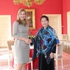 Chủ tịch Quốc hội Nguyễn Thị Kim Ngân hội kiến Hoàng Hậu Vương quốc Hà Lan Máxima. (Ảnh: Trọng Đức/TTXVN)