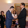 Thủ tướng Thái Lan Prayut Chan-ocha tiếp Chủ tịch tập đoàn Alibaba của Trung Quốc, tỷ phú Jack Ma. (Nguồn: nationmultimedia.com)