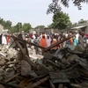 Hiện trường một vụ tấn công tại Maiduguri, Nigeria. (Nguồn: AFP/TTXVN)