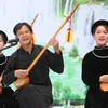Các tiết mục nghệ thuật hát then-đàn tính của các đoàn tại Liên hoan nghệ thuật hát Then, đàn Tính các dân tộc Tày-Nùng-Thái toàn quốc lần thứ VI. (Ảnh: Thành Đạt/TTXVN) 