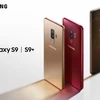 Galaxy S9/S9 Plus màu đỏ tía Burgundy mới và màu vàng Sunrise Gold. (Nguồn: Samsung)