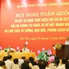 Ông Trần Quốc Vượng, Ủy viên Bộ Chính trị, Thường trực Ban Bí thư phát biểu chỉ đạo tại hội nghị. (Ảnh: Thống Nhất/TTXVN)