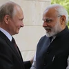 Tổng thống Nga Vladimir Putin đó tiếp Thủ tướng Ấn Độ Narendra Modi ở biệt thự Bocharov Ruchei, Sochi.(Nguồn: AP)