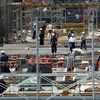 Một công trường xây dựng ở Tokyo. (Nguồn: AFP)