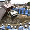 Khắc phục hậu quả mưa lũ ở miền Tây Nhật Bản. (Nguồn: Reuters)