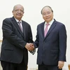 Thủ tướng Nguyễn Xuân Phúc tiếp Bộ trưởng Ngoại giao Algeria, ông Abdelkader Messahel đang thăm và làm việc tại Việt Nam. (Ảnh: Văn Điệp/TTXVN)