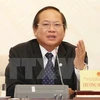 Chủ tịch nước đã ký quyết định tạm đình chỉ công tác Bộ trưởng Bộ Thông tin và Truyền thông với ông Trương Minh Tuấn . (Nguồn: TTXVN)