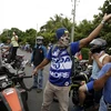 Các phần tử quá khích trong cuộc bạo loạn đường phố tại Managua, Nicaragua ngày 15/7. (Nguồn: EPA/TTXVN)