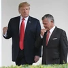 Tổng thống Mỹ Donald Trump và Quốc vương Abdullah II của Jordan trong cuộc gặp hồi tháng 6. (Nguồn: Getty Images)
