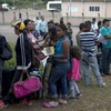 Ảnh tư liệu: Người di cư Venezuela tại thị trấn Pacaraima, bang Roraima, Brazil ngày 28/2. (Nguồn: AFP/TTXVN)