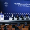 Phó Thủ tướng Thường trực Trương Hòa Bình phát biểu tại phiên bế mạc WEF ASEAN 2018. (Ảnh: Lâm Khánh/TTXVN)