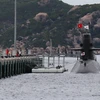Hình ảnh tàu ngầm của lực lượng phòng vệ Nhật Bản cập cảng Cam Ranh