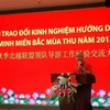 Chương trình “Đại hội trao đổi kinh nghiệm hướng dẫn Liên minh miền Bắc mùa thu năm 2018” có sự tham gia của người nước ngoài đã diễn ra trái phép tại Móng Cái, Quảng Ninh. (Nguồn: TTXVN phát)