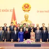 Chủ tịch Quốc hội Nguyễn Thị Kim Ngân với các Đại sứ. (Ảnh: Trọng Đức/TTXVN)