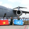 Hình ảnh lực lượng gìn giữ hòa bình Việt Nam xuất quân đợt hai