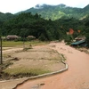 Lũ ống đã khiến nhiều công trình của xã Bản Rịa, huyện Quang Bình, tỉnh Hà Giang bị hư hỏng nặng. (Ảnh: Trung Hậu/TTXVN phát)